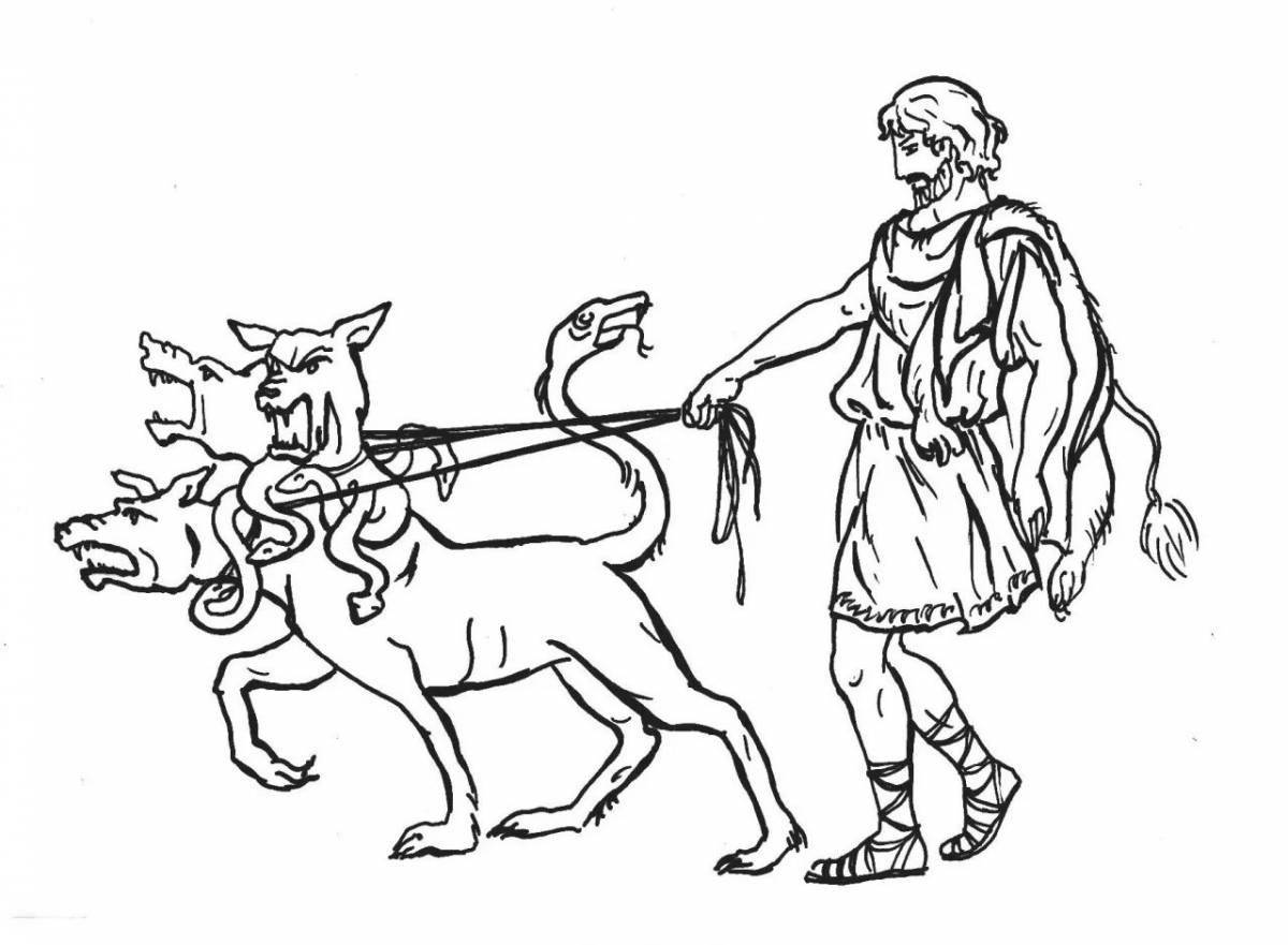Impressive hercules coloring page