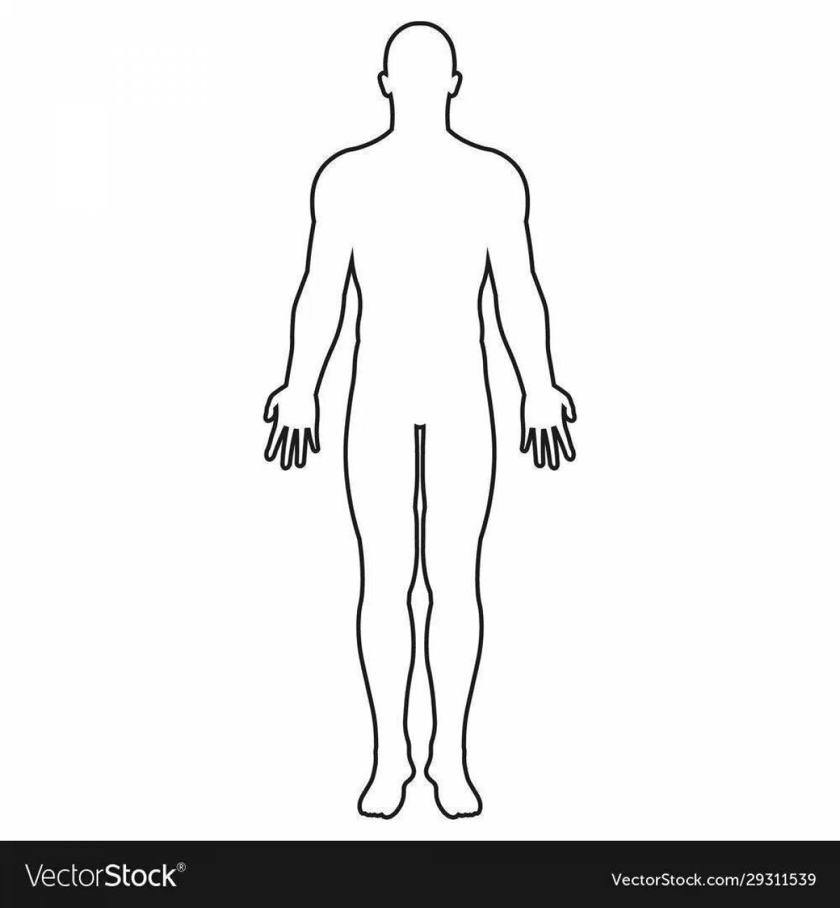Photo Coloring page mysterious human figure