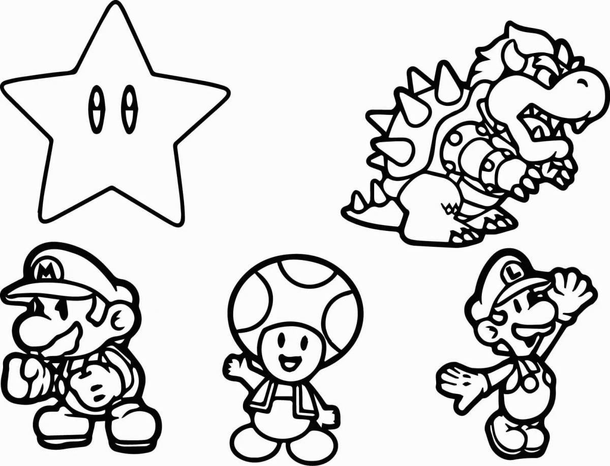 Color-frenzy coloring page mini-game