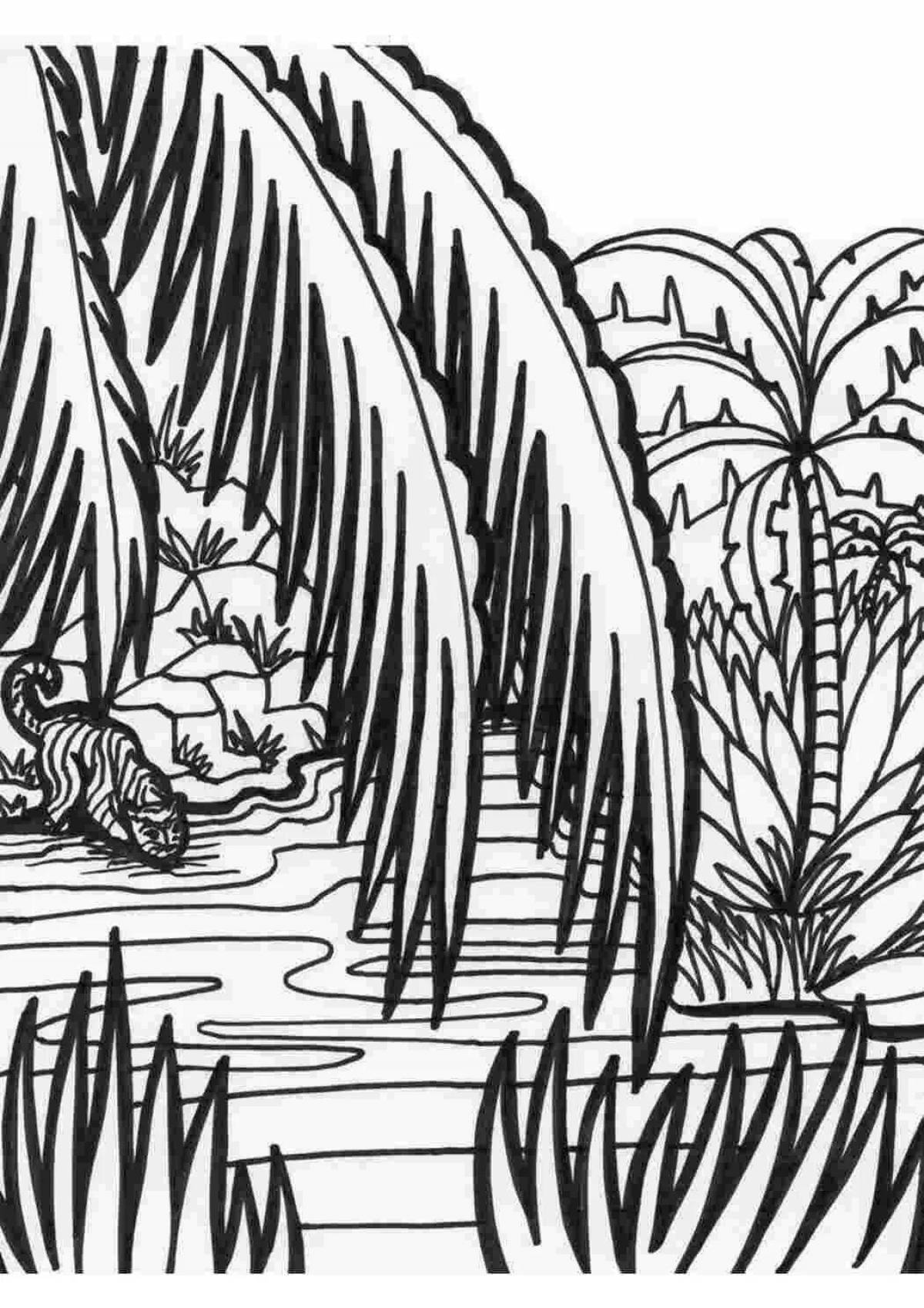 Coloring exotic tropical forest