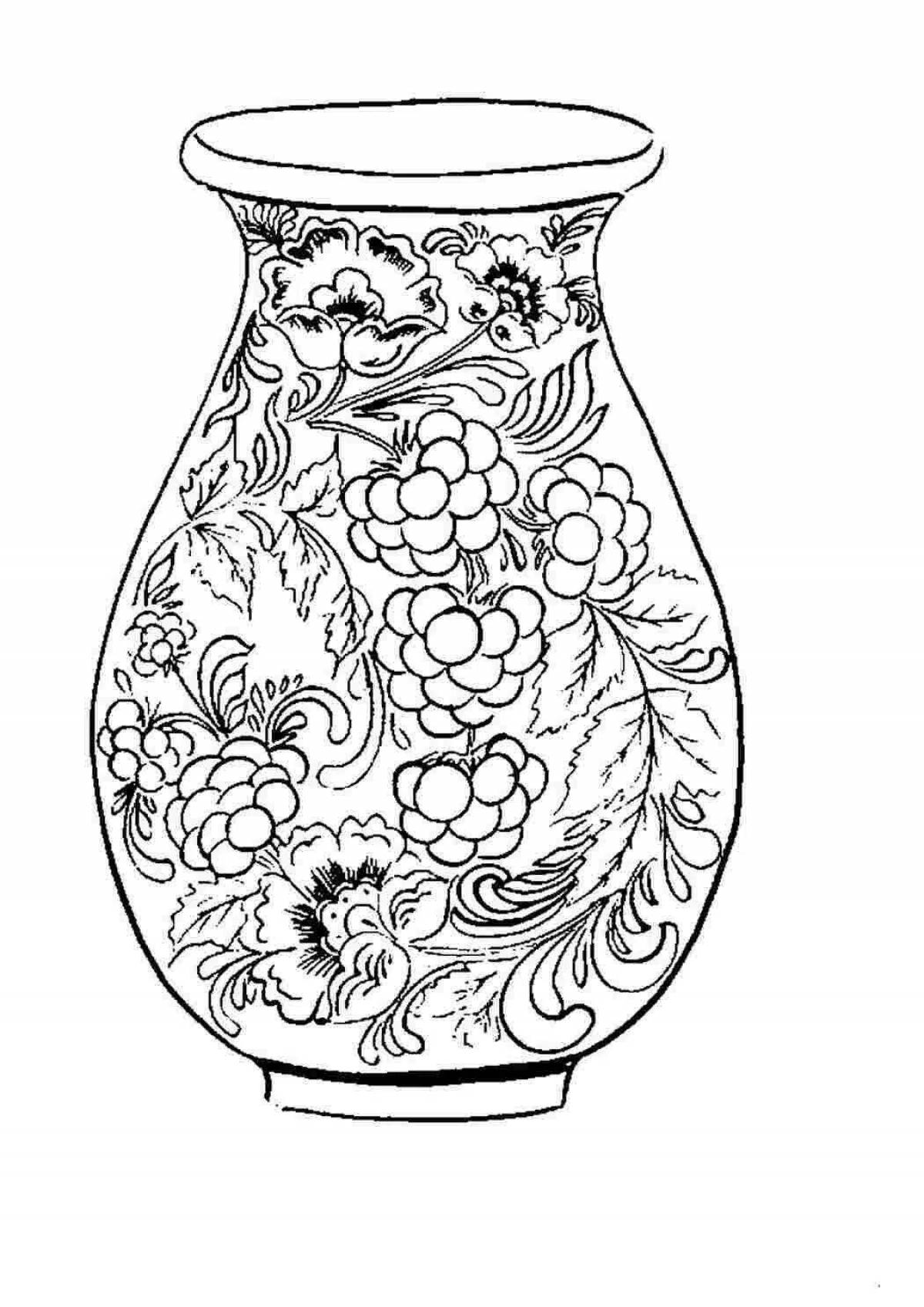 Decorative Khokhloma crockery