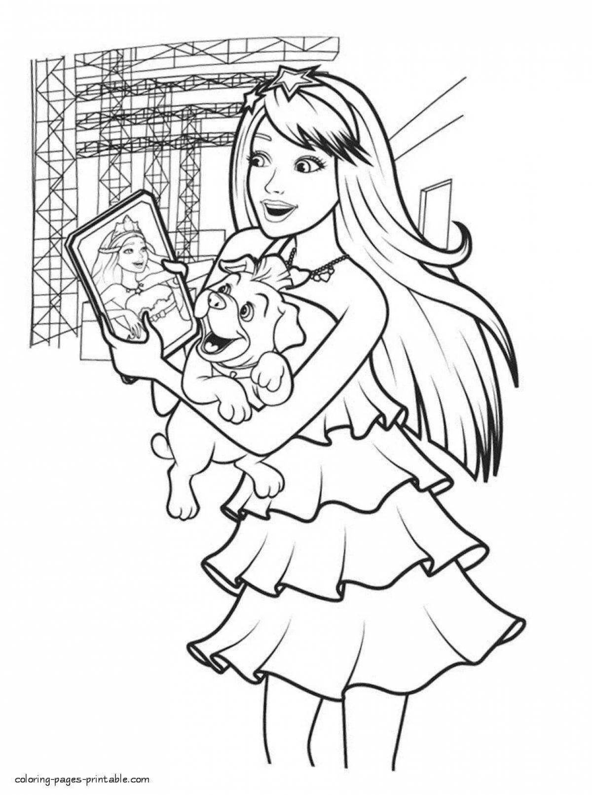 Great big barbie coloring book