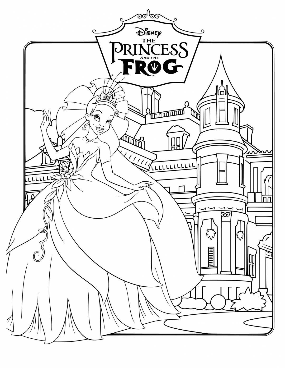 Gorgeous princess house coloring book