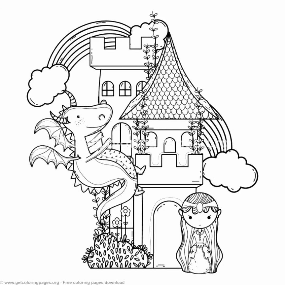 Generous princess house coloring book