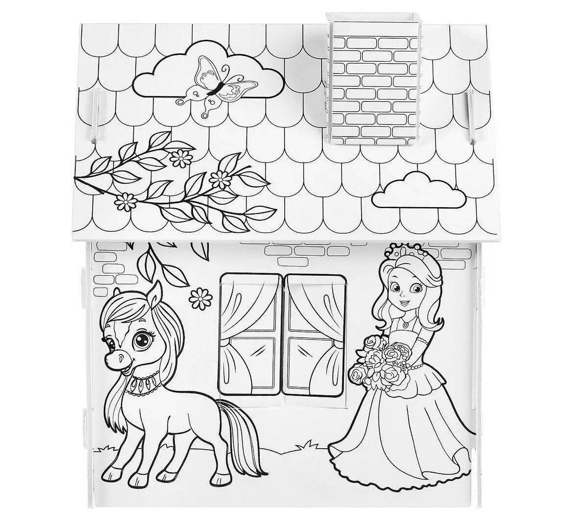 Majestic princess house coloring pages