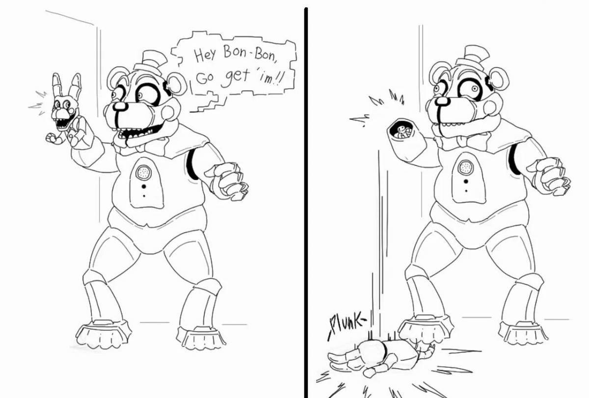 Fnaf stimulating coloring