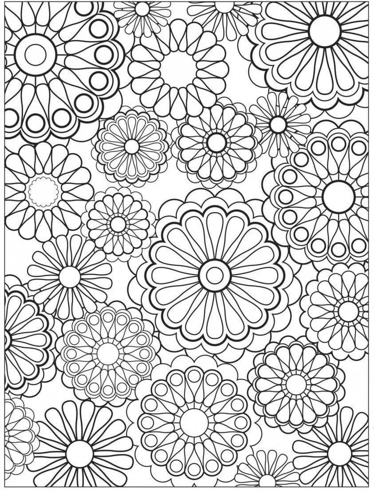 Fancy coloring with small patterns