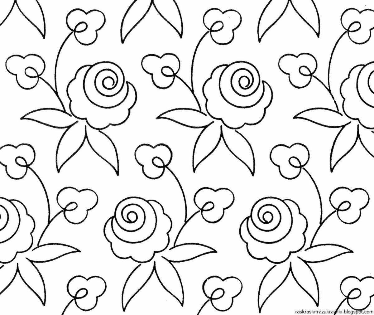 Great coloring pages with small patterns