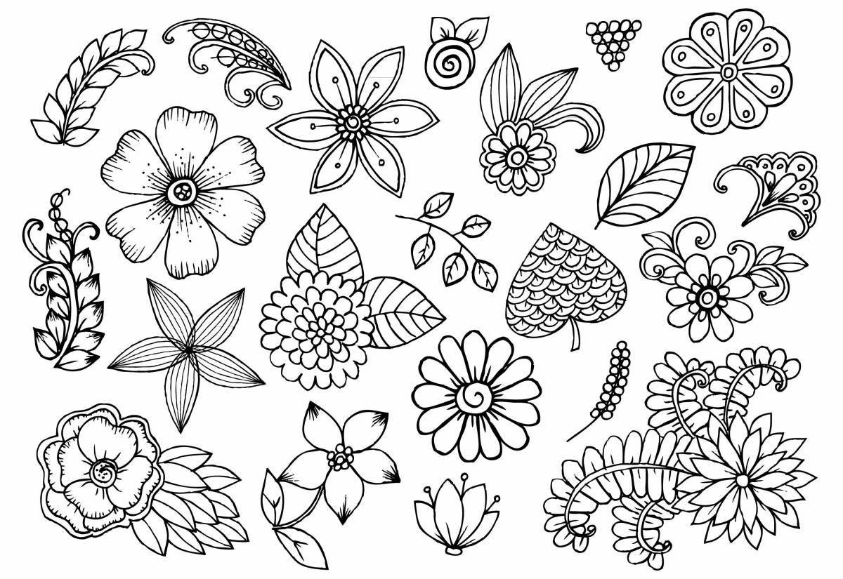 Sweet coloring pages small patterns