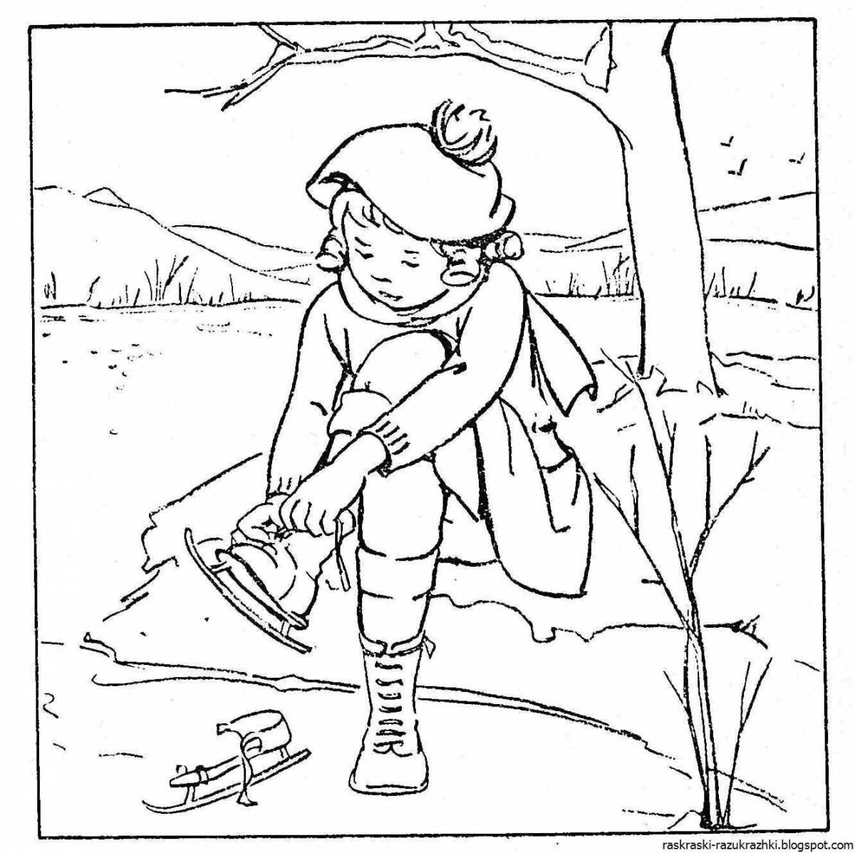 Shining Safe Ice coloring page