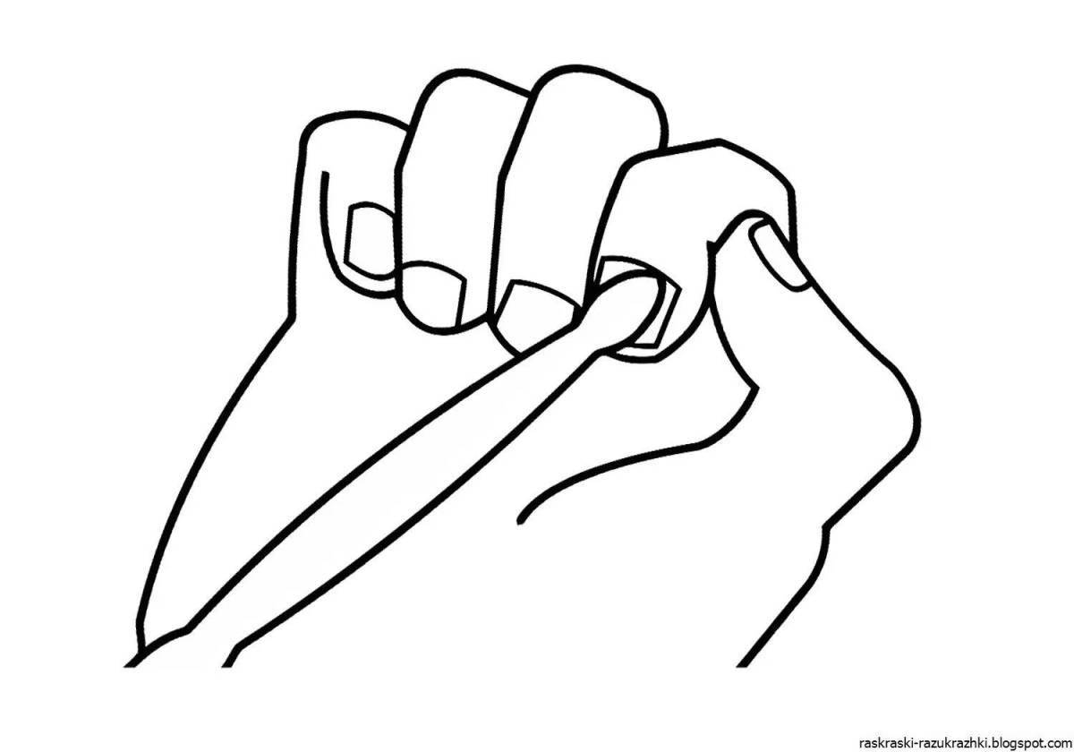 Раскраска Ослепительная раскраска ногтей фото