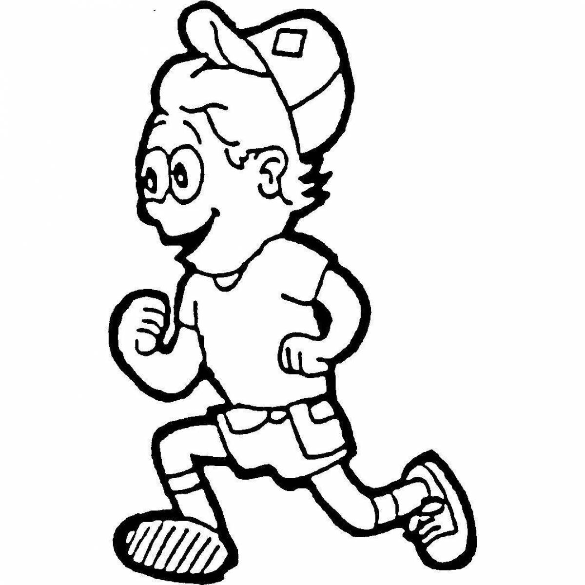 Running boy #2