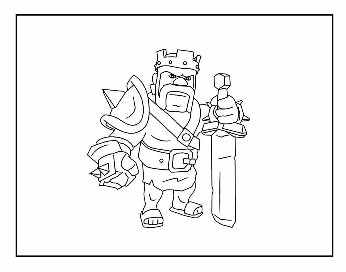 Charming clash royale coloring book