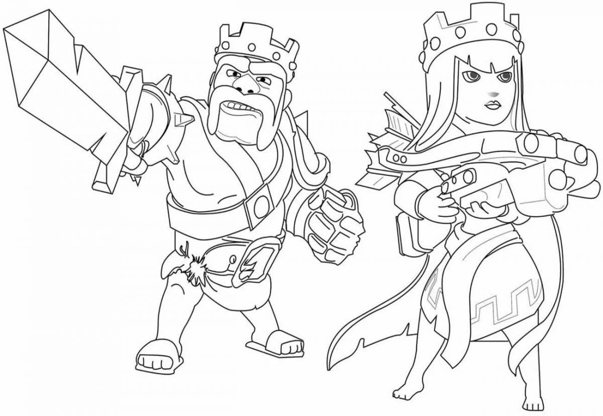 Great clash royale coloring book