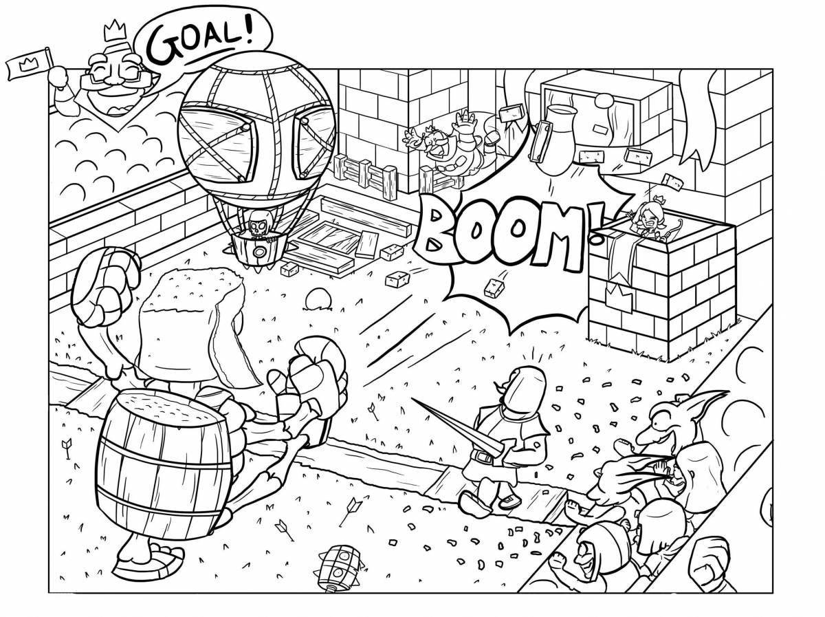 Amazing clash royale coloring page