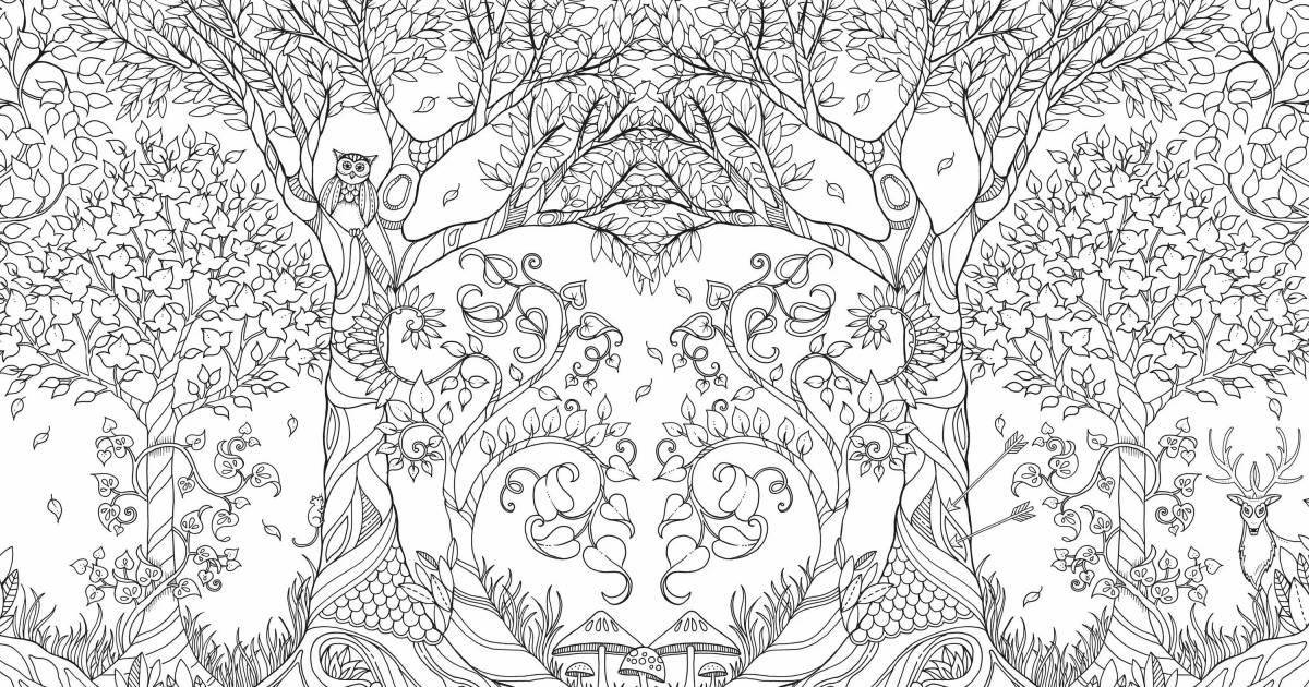 Coloring book brilliant garden of time