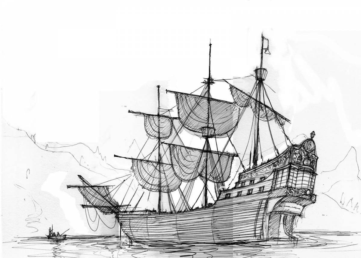 Flawless Black Pearl coloring page