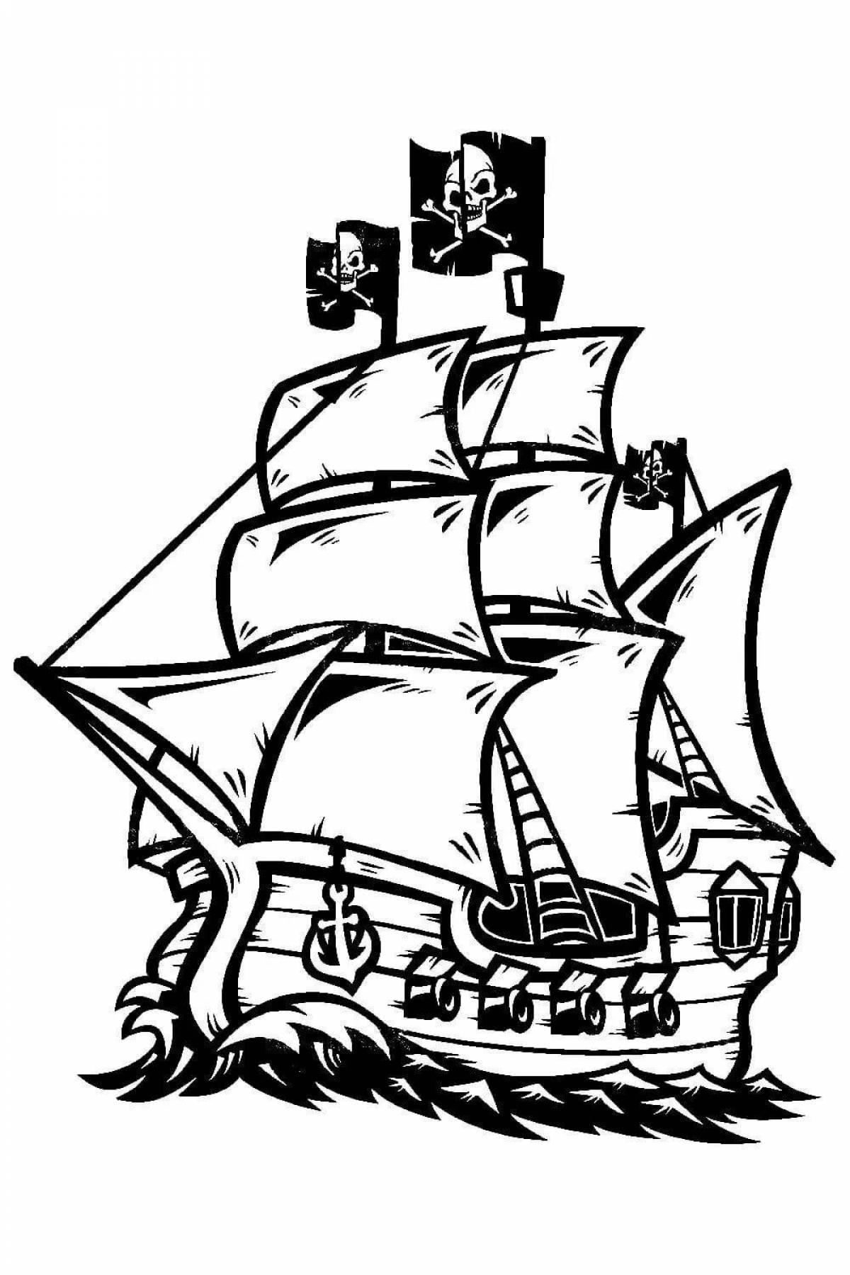 Exalted Black Pearl coloring page