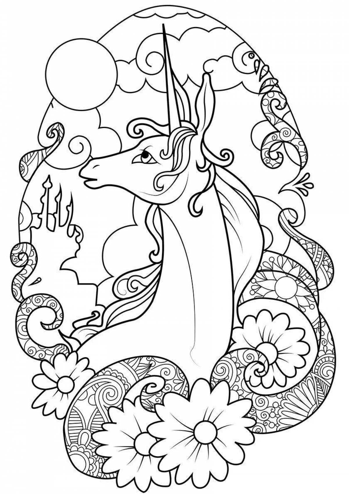 Charming fairy beast coloring book