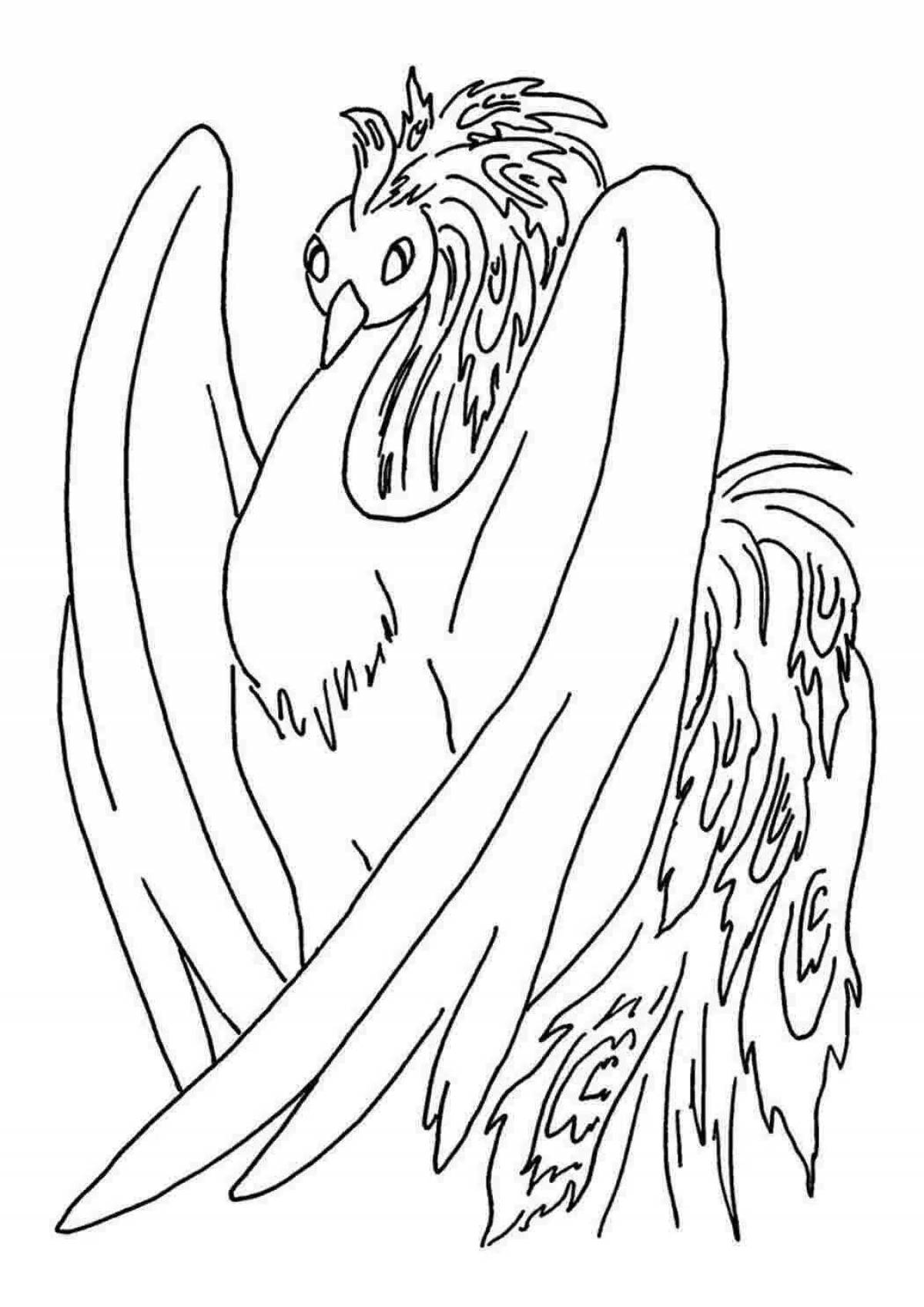 Photo Mystical coloring fairy beast