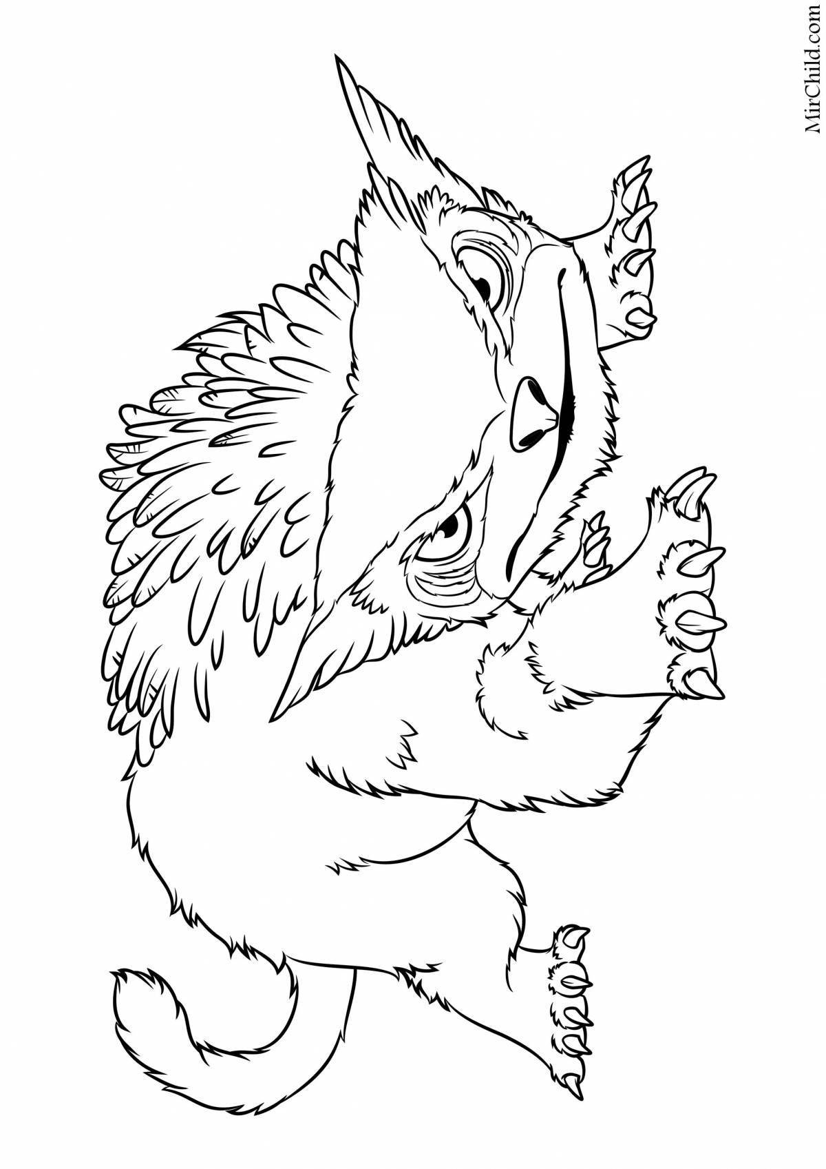 Photo Grand coloring fairy beast