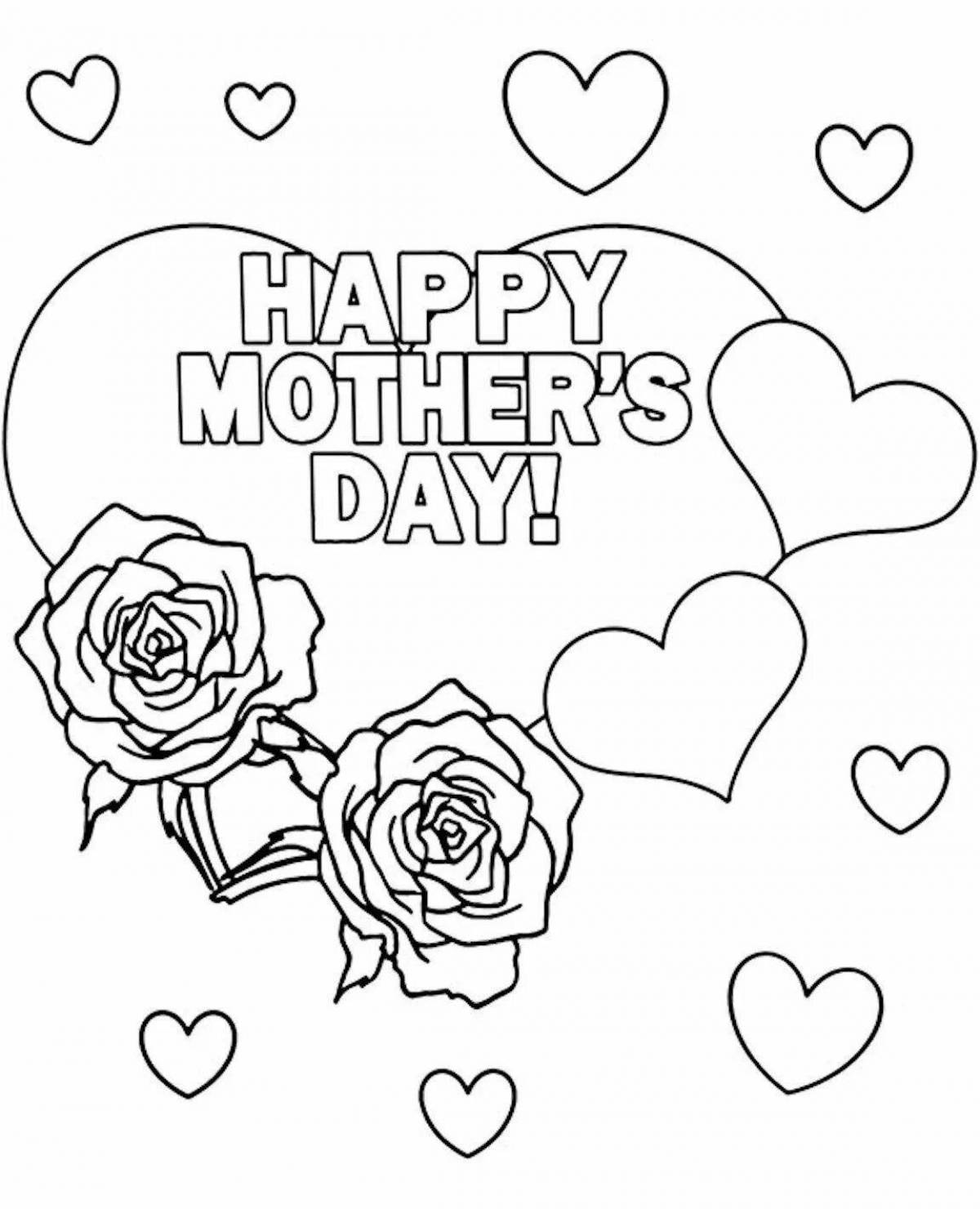 Coloring page patient mom
