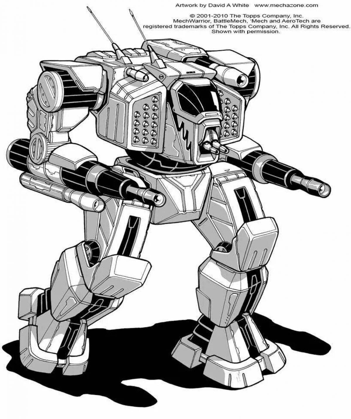 Coloring great fighting robots