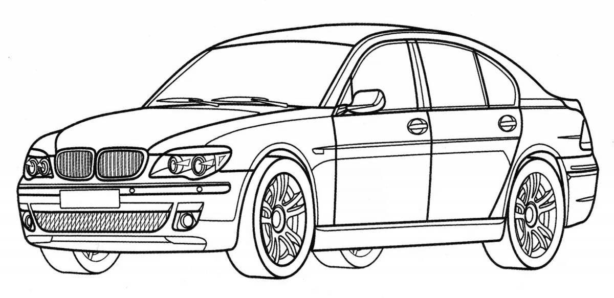 Bmw x5 awesome coloring book