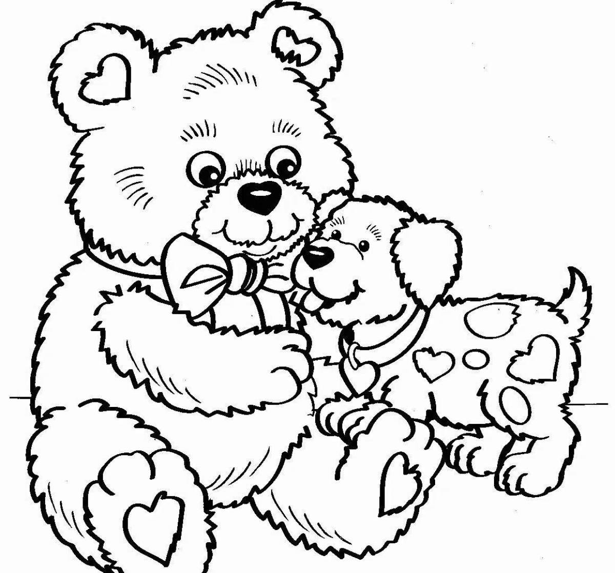 Outgoing coloring pages bear brothers