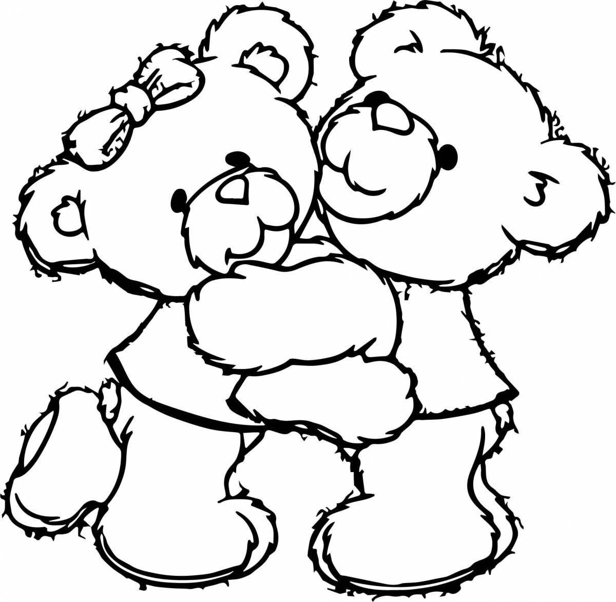 Brave bear coloring pages