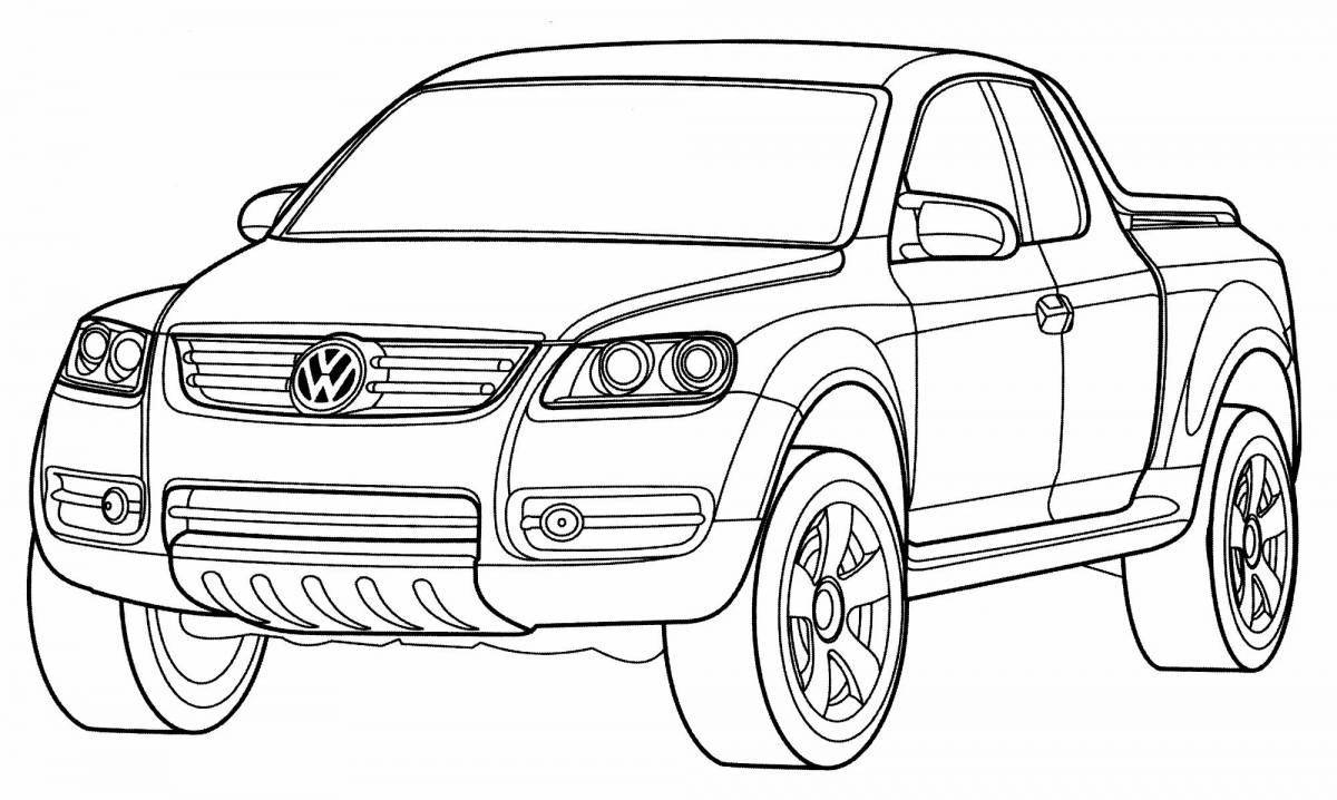 Volkswagen cars coloring page