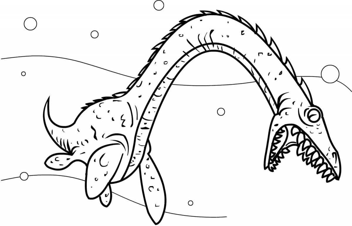 Photo Coloring page magical underwater monsters
