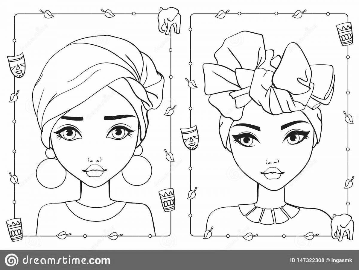Awesome do-it-yourself makeup coloring book
