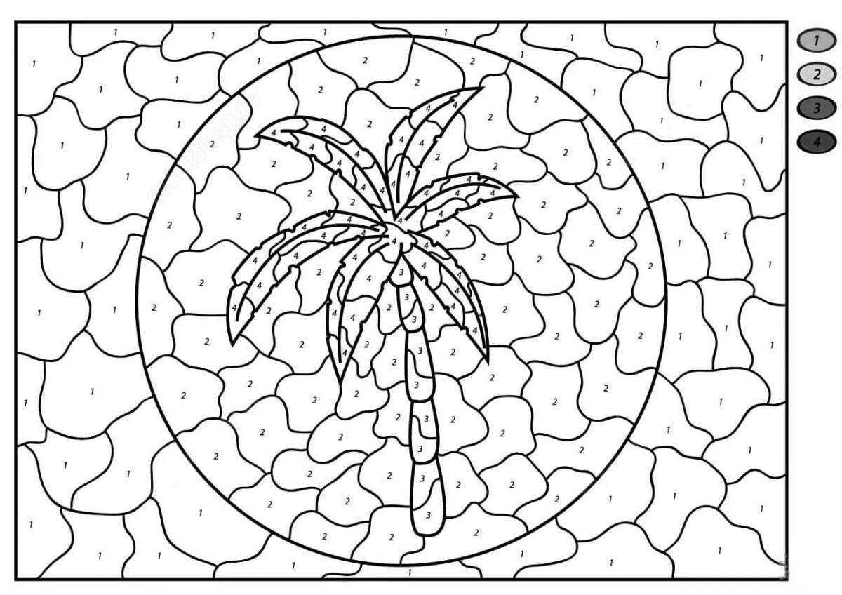 Impressive coloring pages of mosaic figurines