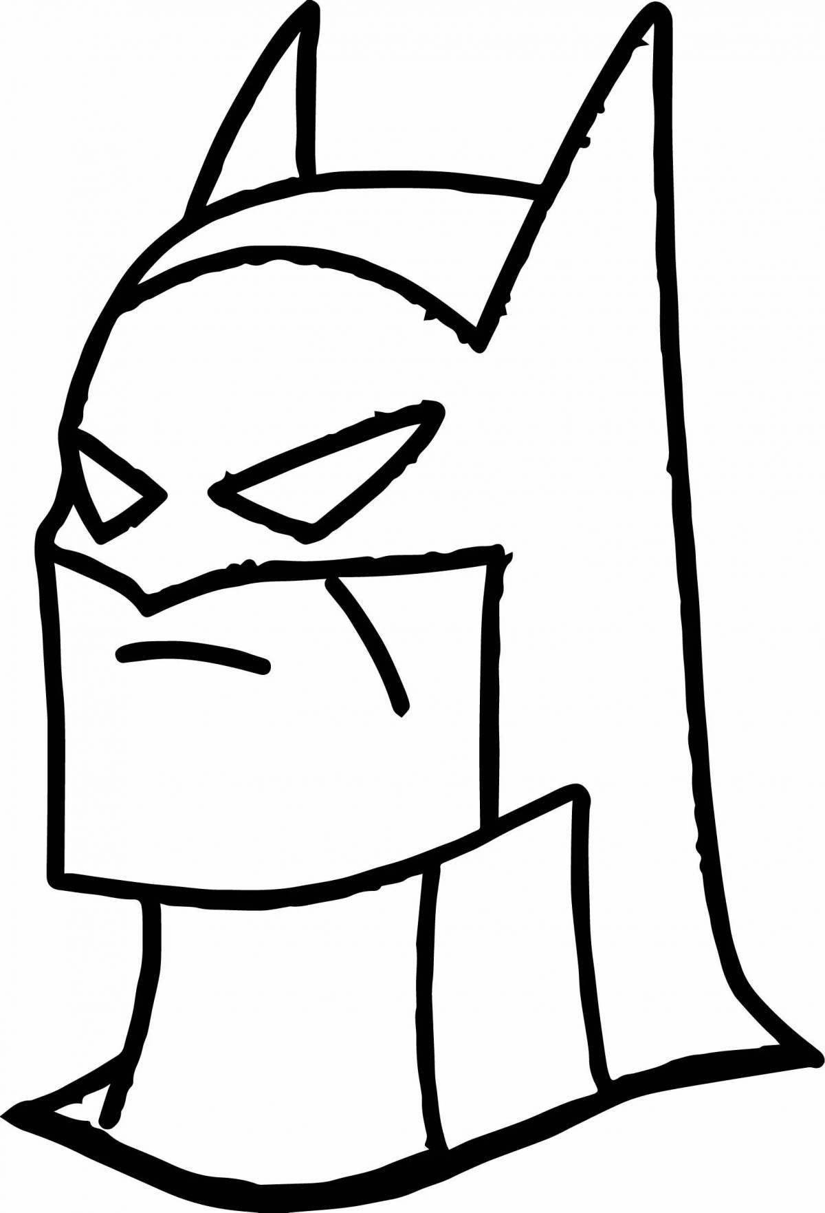 Голова Бэтмена раскраска