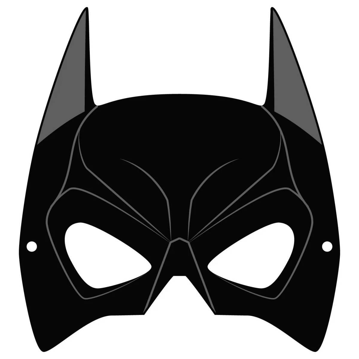 Привлекательная маска бэтмена раскраска