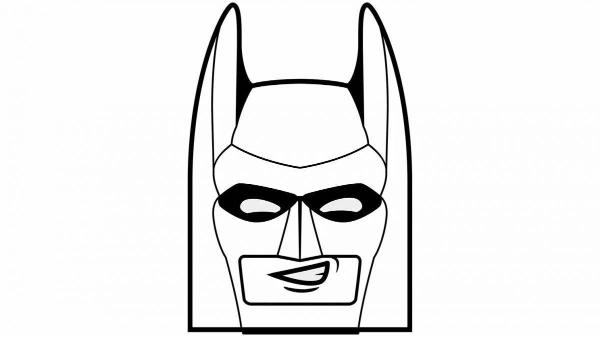 Раскраска инновационная маска бэтмена