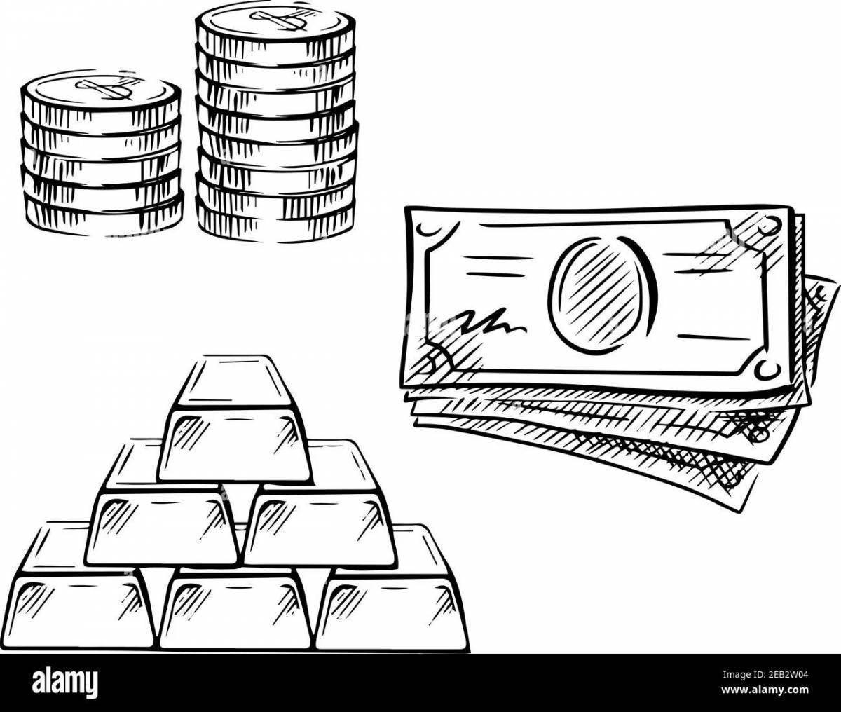 Слиток золота нарисовать