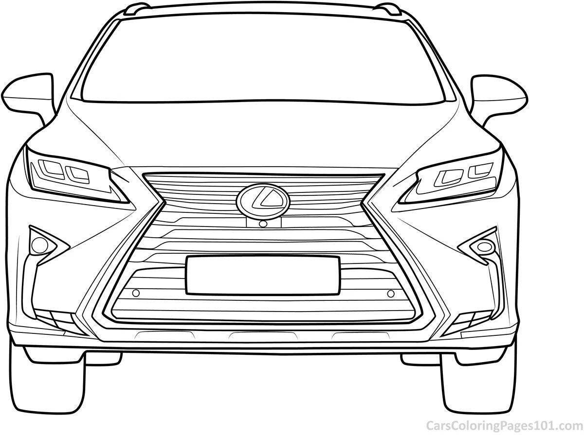 Раскраска Лексус +67 фото и картинок, распечатать бесплатно.