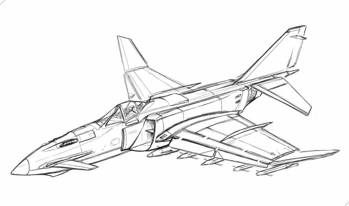 Захватывающая раскраска su 24