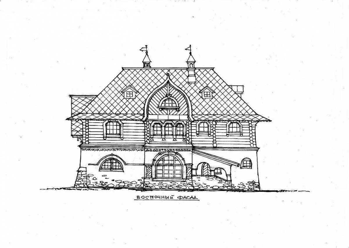 Terrific russian tower coloring page