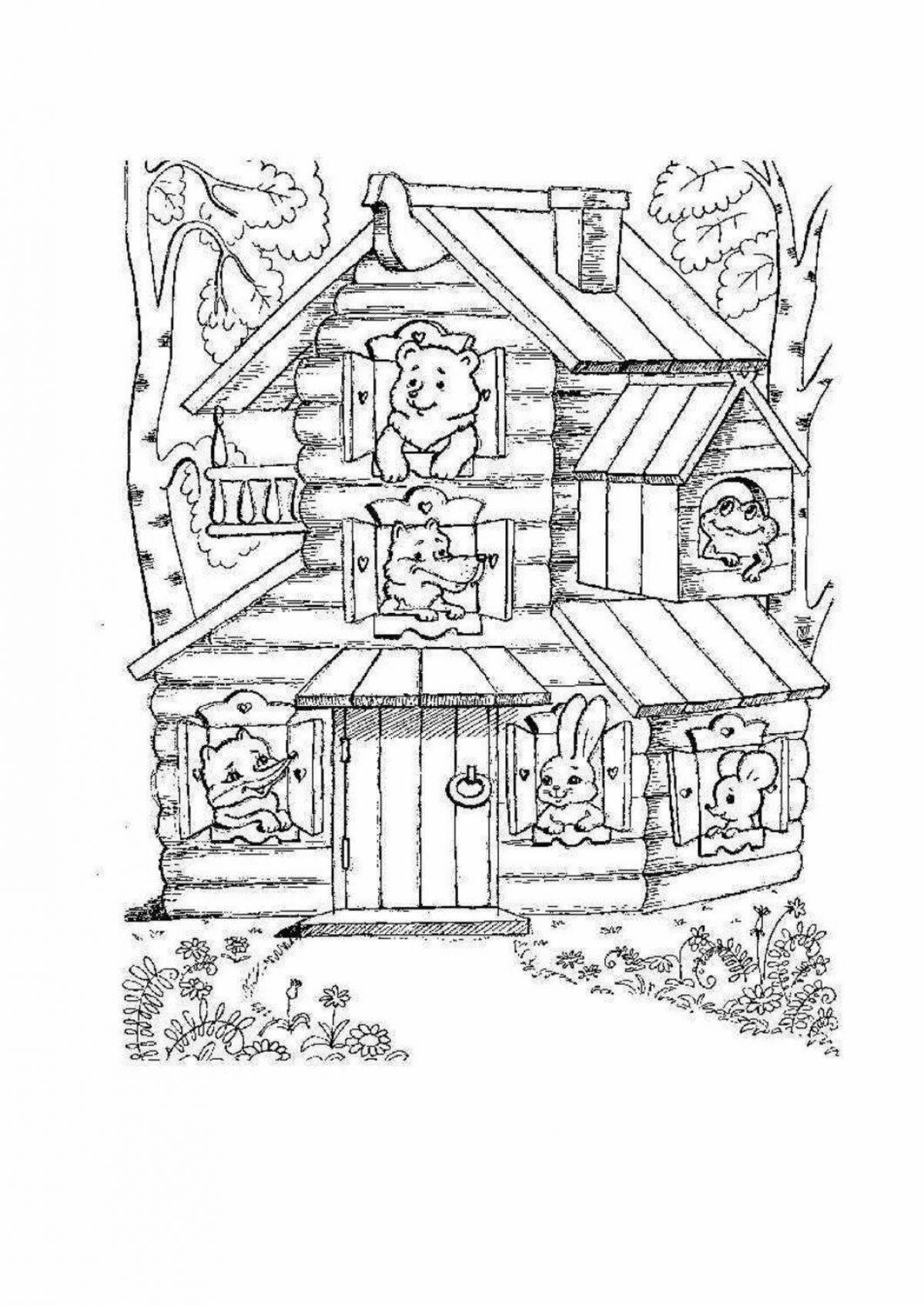 Exquisite russian tower coloring book