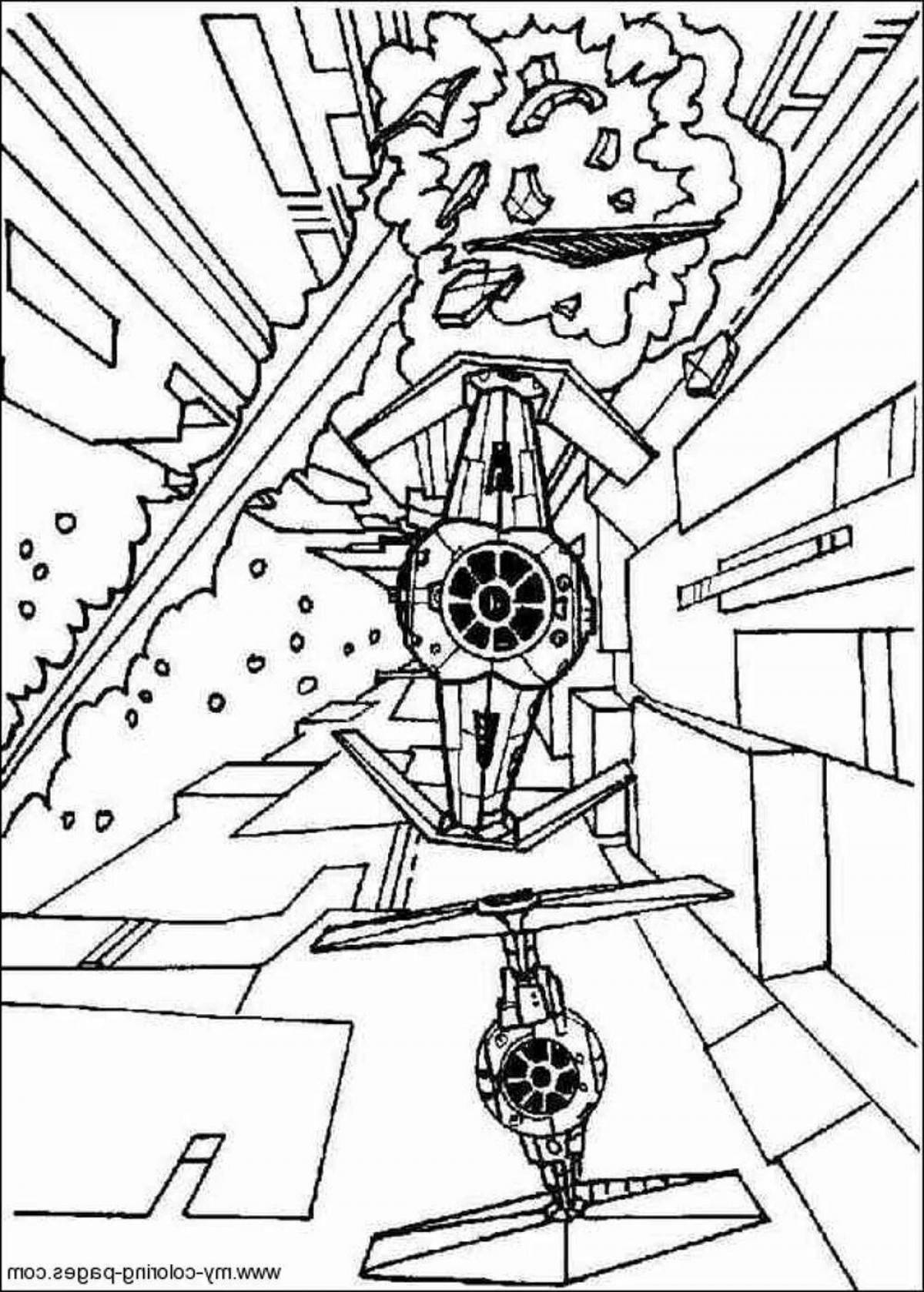 Star space wars coloring book