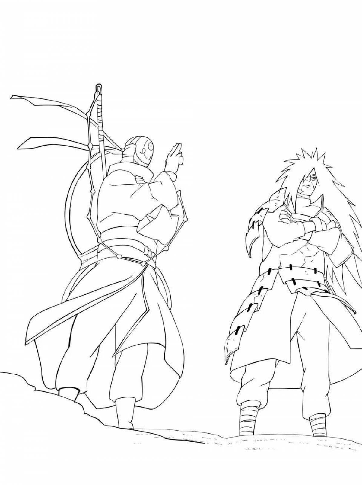 Coloring dazzling madara