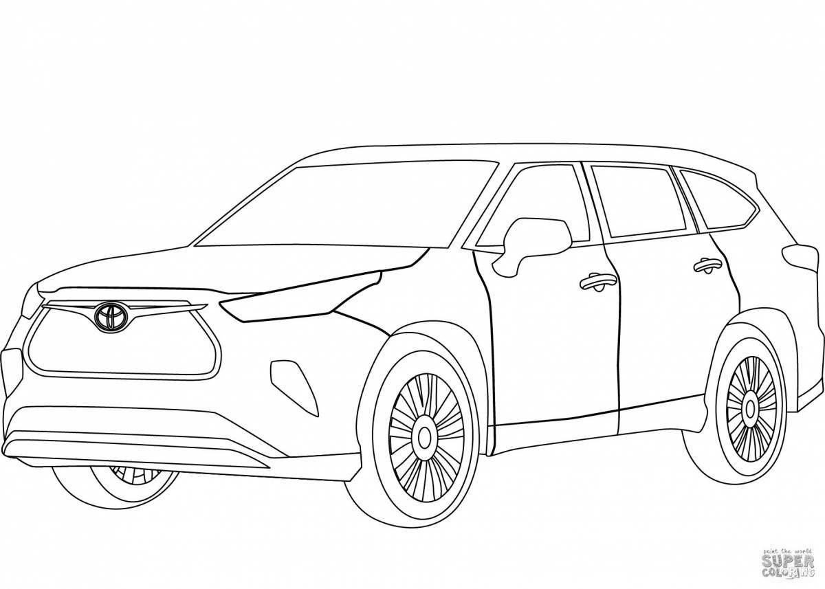 Playful camry 70 coloring page