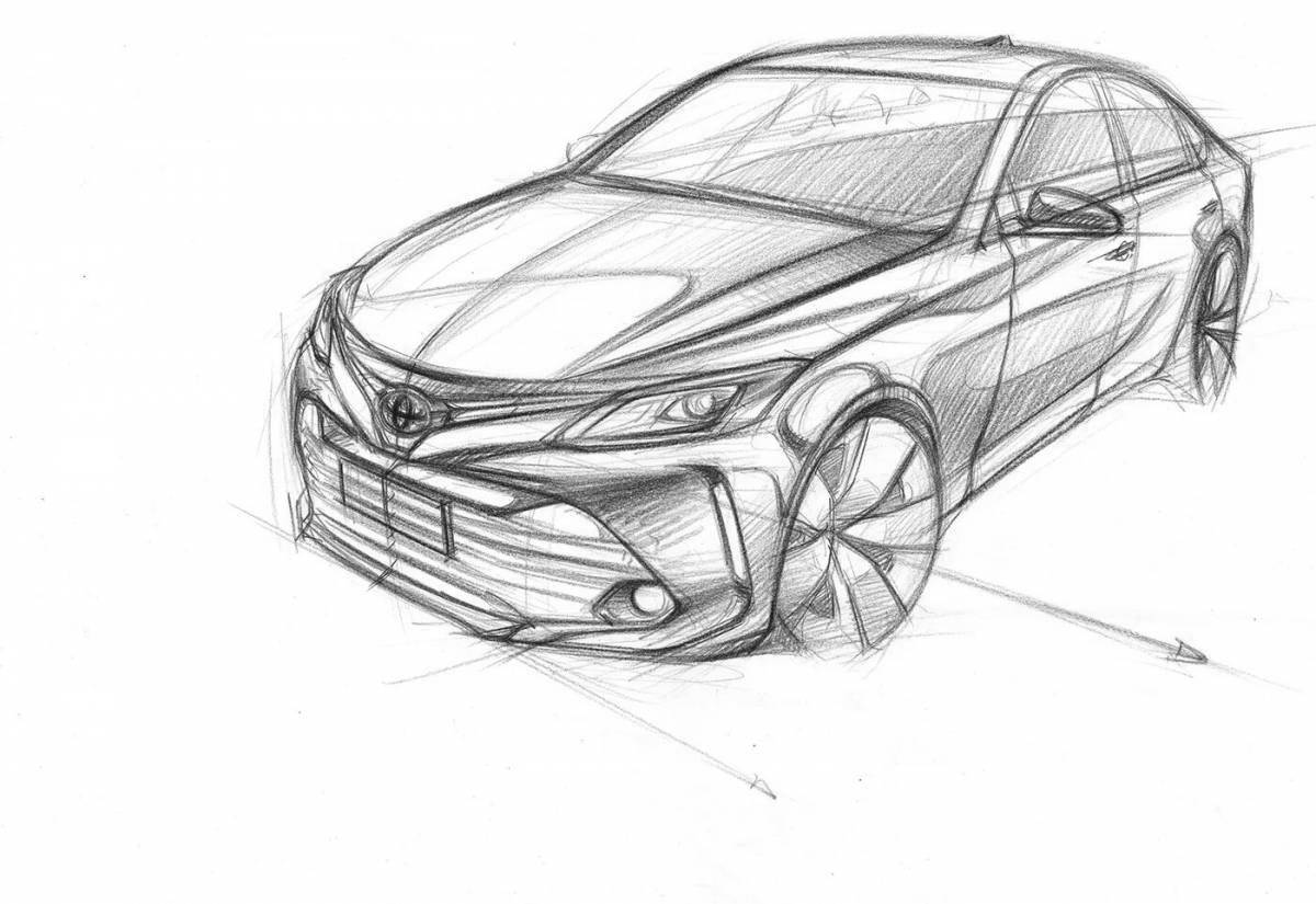 Coloring lovely camry 70