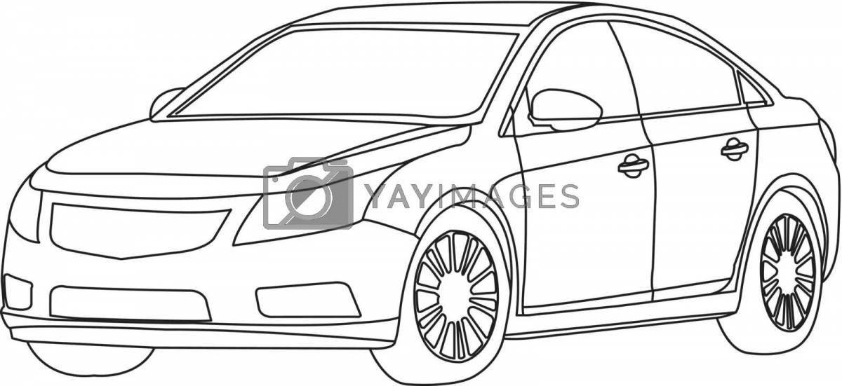 Amazing camry 70 coloring page