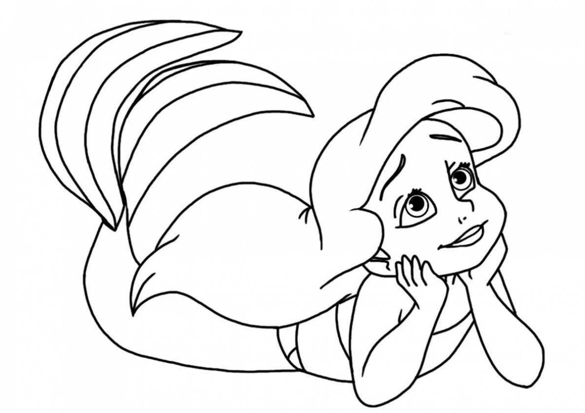 Little mermaid coloring book