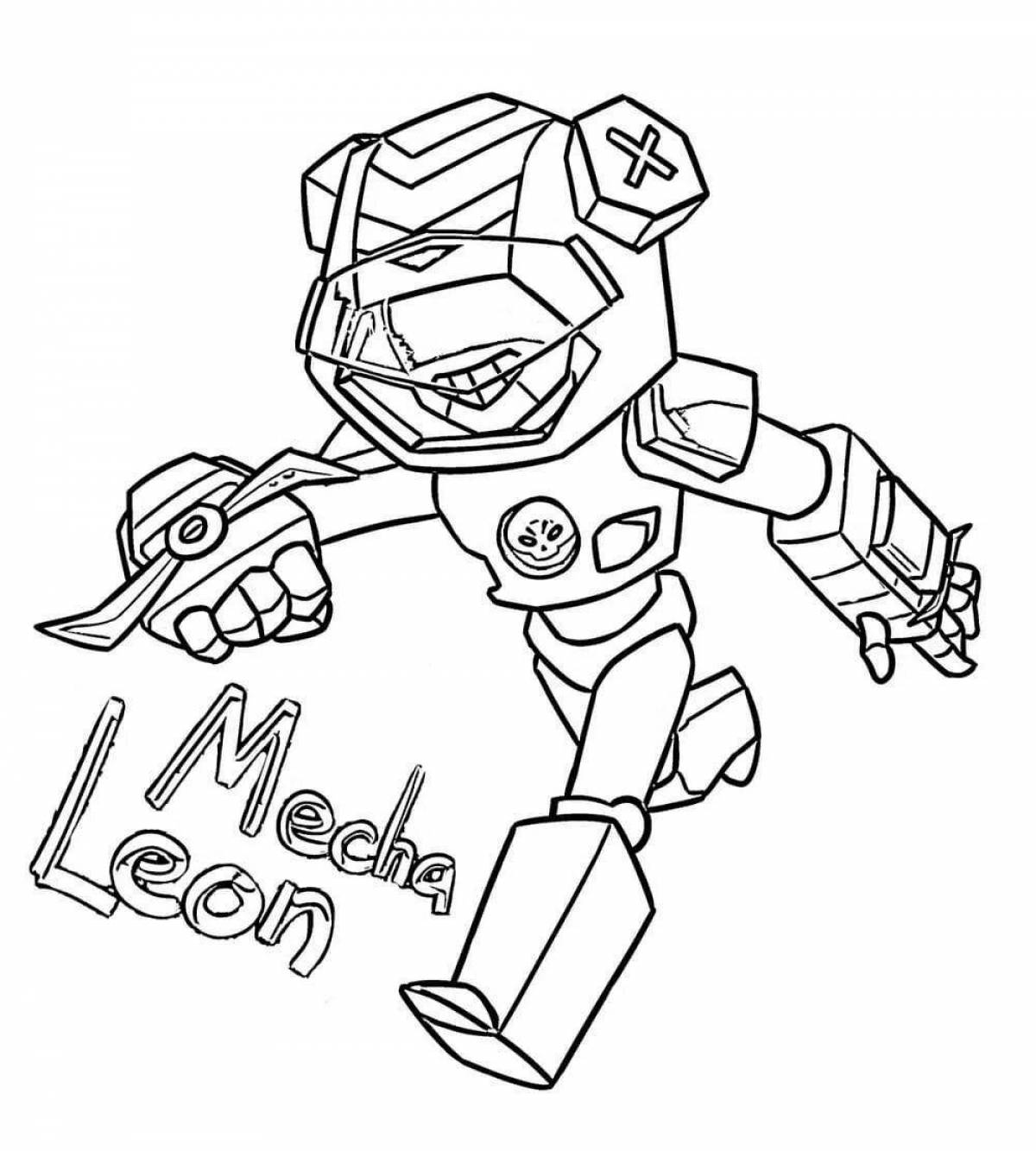 Exciting coloring leon bs