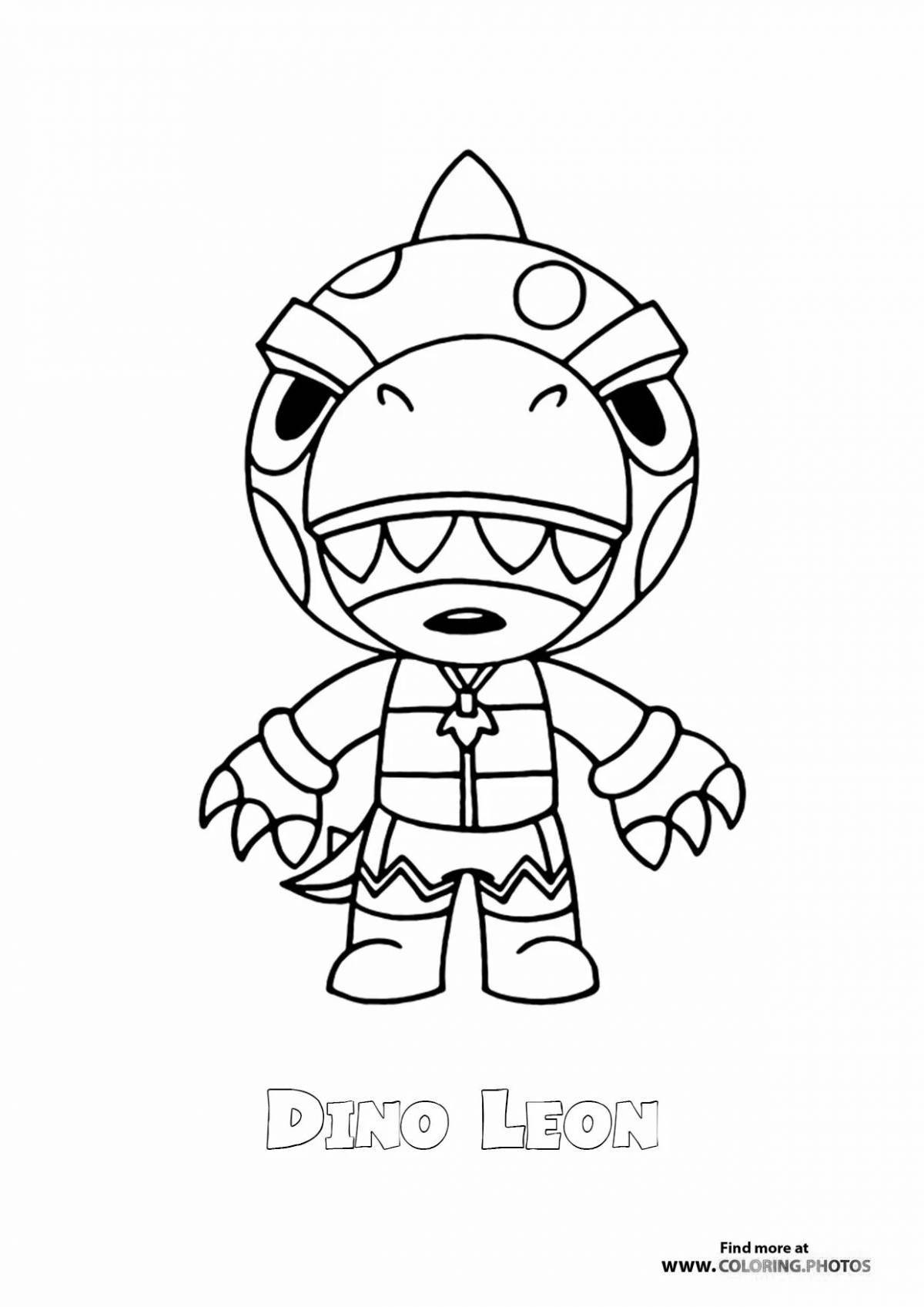 Delightful leon bs coloring book